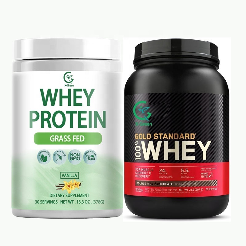 Wholesale OEM Whey Protein Powder Vanilla Flavor 21g Certified Organic Grass Fed Protein for Women & Men + Probiotics