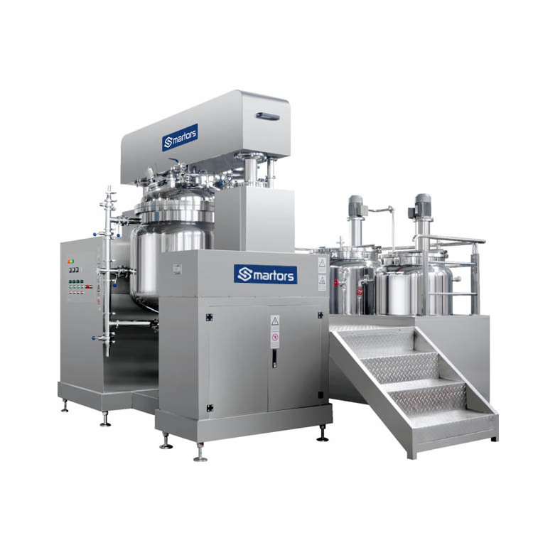 High Shear Dispersion Homogenizer Two-Way Stirring Vacuum Emulsifier Food Cream & Cosmetic Emulsion Machine Mixing tank