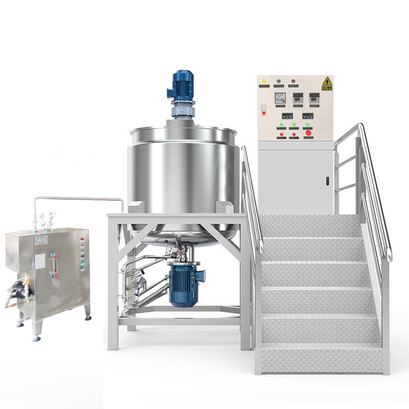 Farm Applicable Homogenizer Vacuum Emulsifying Mixer Shampoo Liquid Soap Lotion Salad Dressing and Ketchup Making Machine