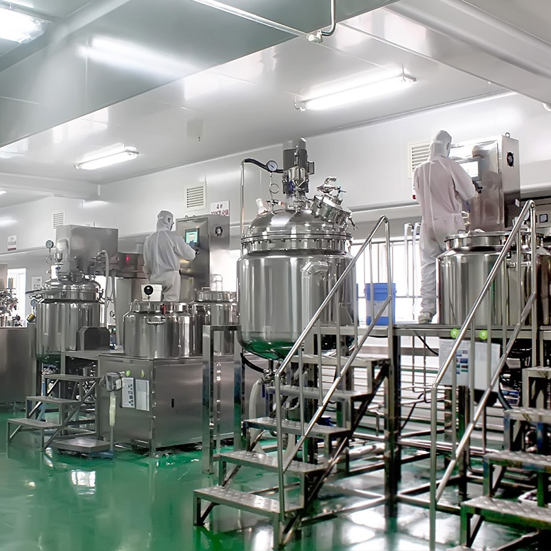 Farm Applicable Homogenizer Vacuum Emulsifying Mixer Shampoo Liquid Soap Lotion Salad Dressing and Ketchup Making Machine