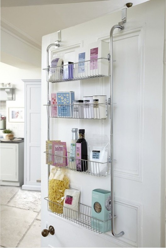 OEM ODM Over Door Shelf 4 Tiers Over the Door Organizer Metal Over the Door Hanging Organizer