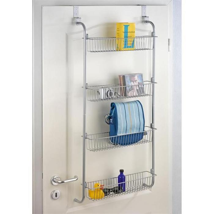 OEM ODM Over Door Shelf 4 Tiers Over the Door Organizer Metal Over the Door Hanging Organizer