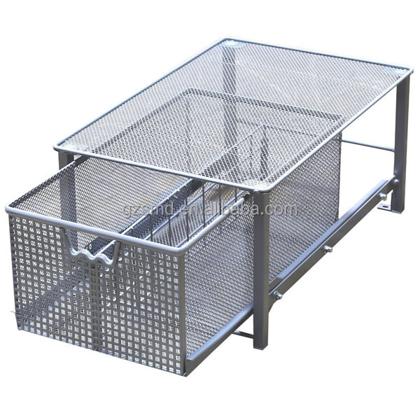 Manufacture Kitchen Drawer Sliding Basket Cabinet OEM ODM Sliding Kitchen Drawer Cabinet Metal Mesh Kitchen Cabinet Drawer