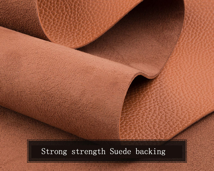 Hot sales Suede backing Synthetic leather Vinyl Leather Roll for bags furniture and shoes