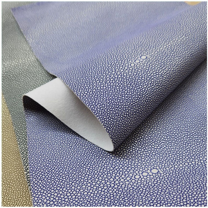 Hot Shagreen embossed Skin leather Vinyl upholstery fabric recycle leather for furniture bag books and package covering