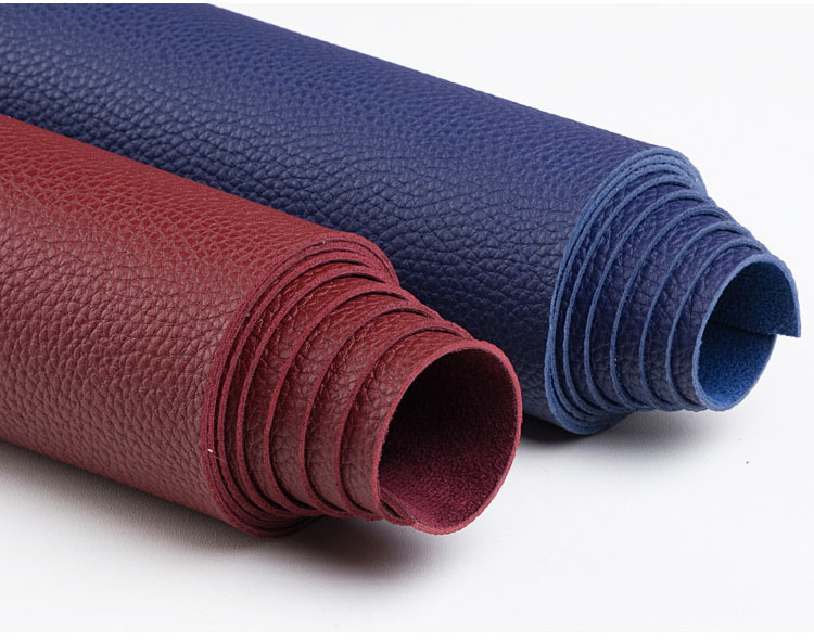 Hot sales Suede backing Synthetic leather Vinyl Leather Roll for bags furniture and shoes