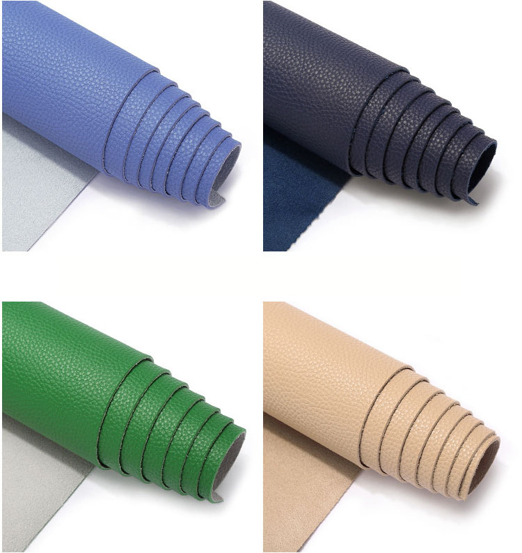 Hot sales Suede backing Synthetic leather Vinyl Leather Roll for bags furniture and shoes