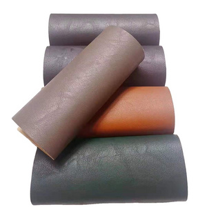 PU Rexine  leather roll of  bag material  artificial leather semi pu leather for handbag wallet making