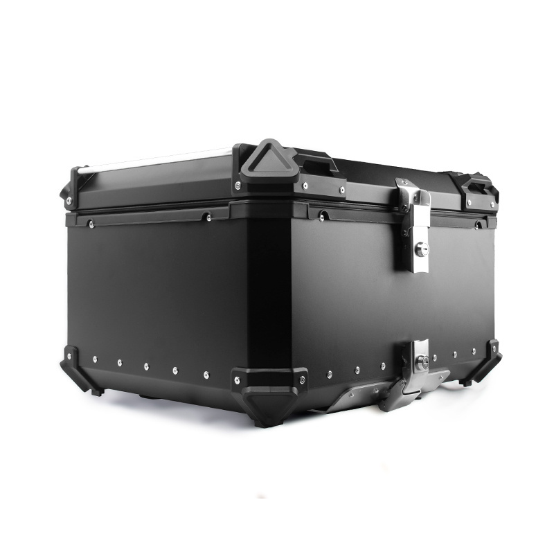 Top Selling Waterproof Aluminium Alloy 80L 100L Motorcycle Delivery Box Motorcycle accessories luggage case