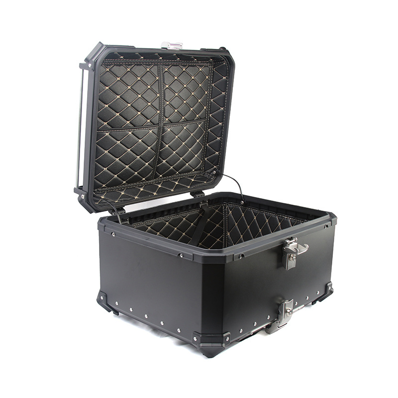 Top Selling Waterproof Aluminium Alloy 80L 100L Motorcycle Delivery Box Motorcycle accessories luggage case