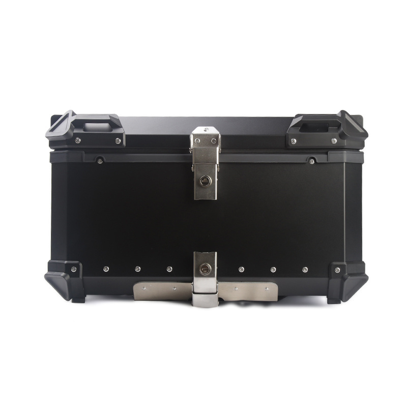 Top Selling Waterproof Aluminium Alloy 80L 100L Motorcycle Delivery Box Motorcycle accessories luggage case