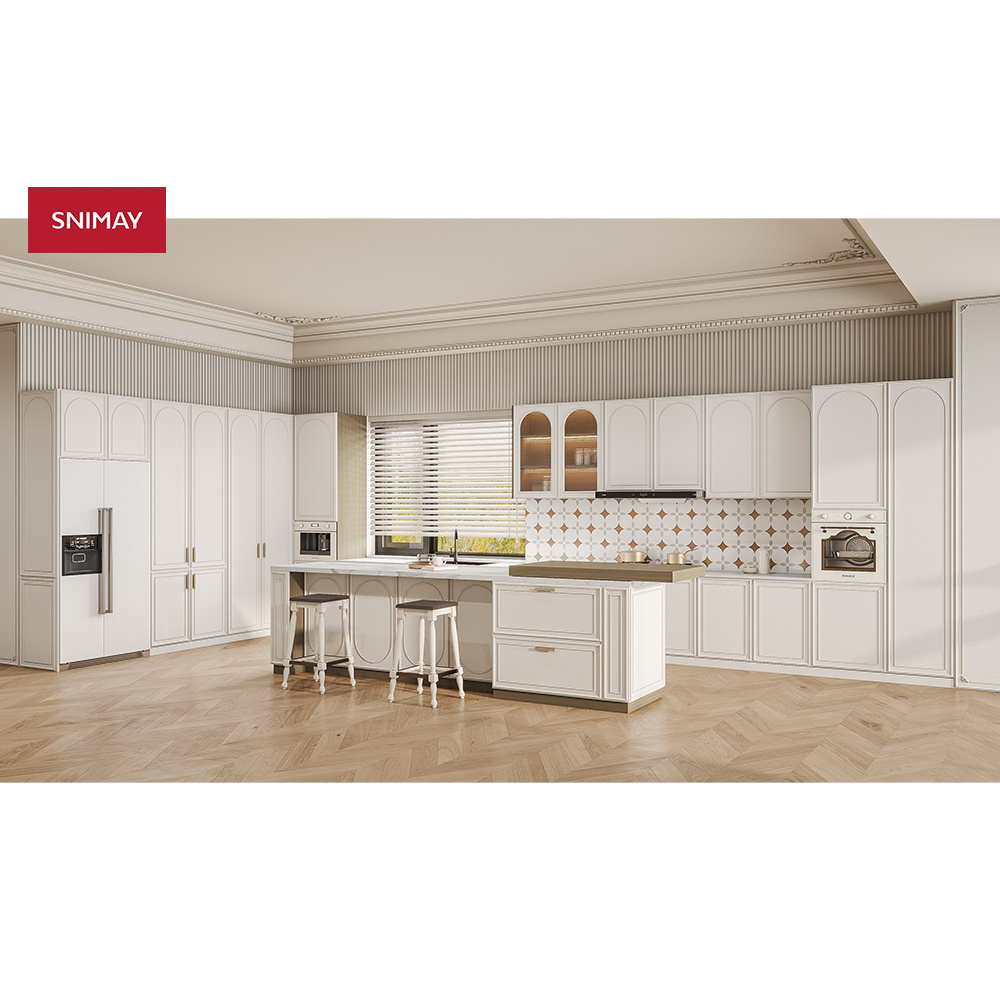 Snimay Modern Kitchen Cabinet Cuisine Complete Design Modern Home Kitchen Furniture Whole Set Wood Kitchen Cabinet Set For Sale