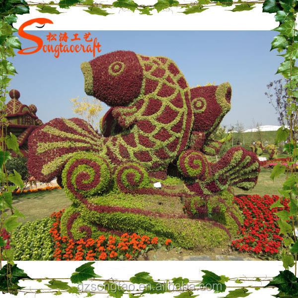 China Supplier High Quality Artificial Grass Animal , Artificial Animal Topiary Frame