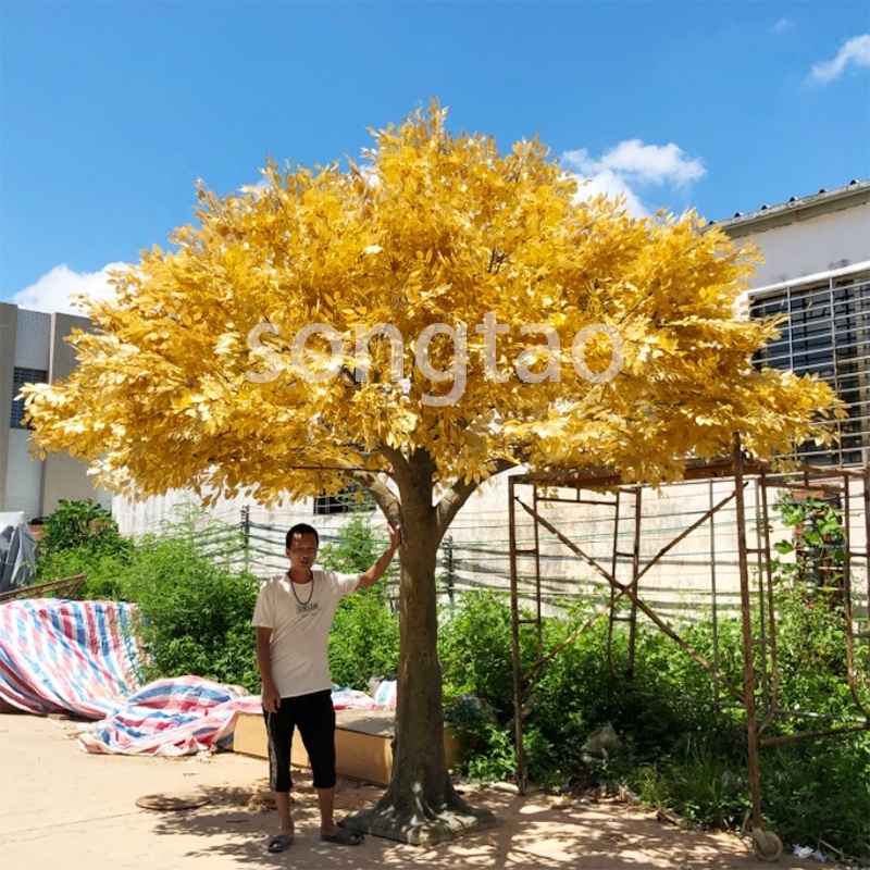 songtao Factory Landscape Fiberglass large ficus trees artificial banyan tree  for garden decoration