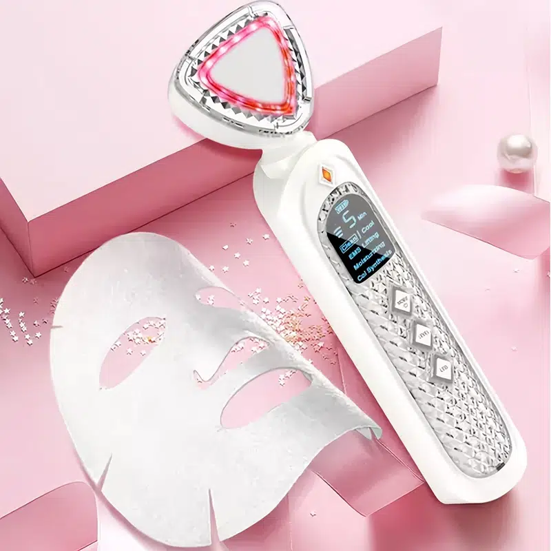 OEM high quality skin lifting galvanic ion facial massager handheld beauty spa machine