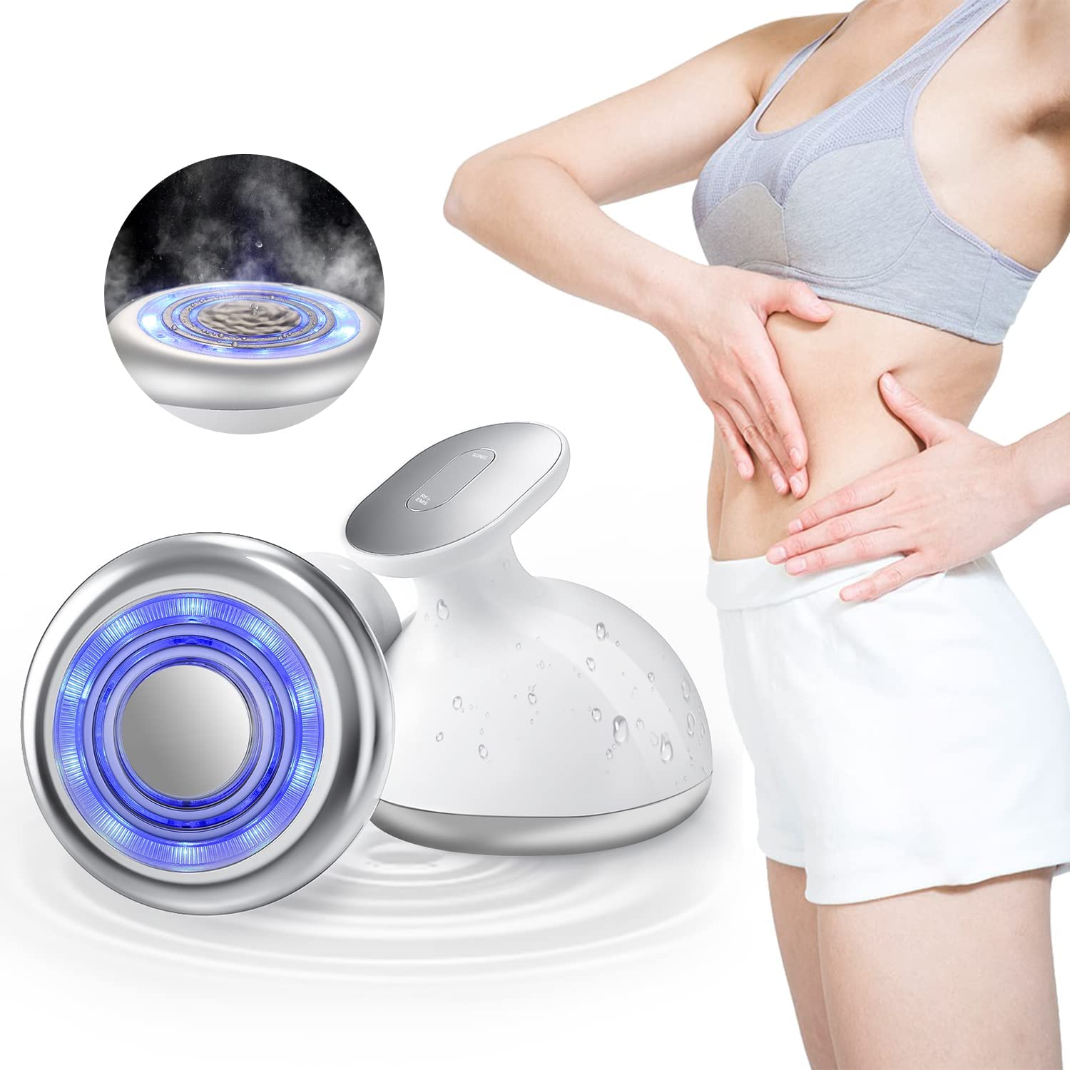 4 in 1 mini tummy weight loss stomach belly body slim massager ems sculpting machine face