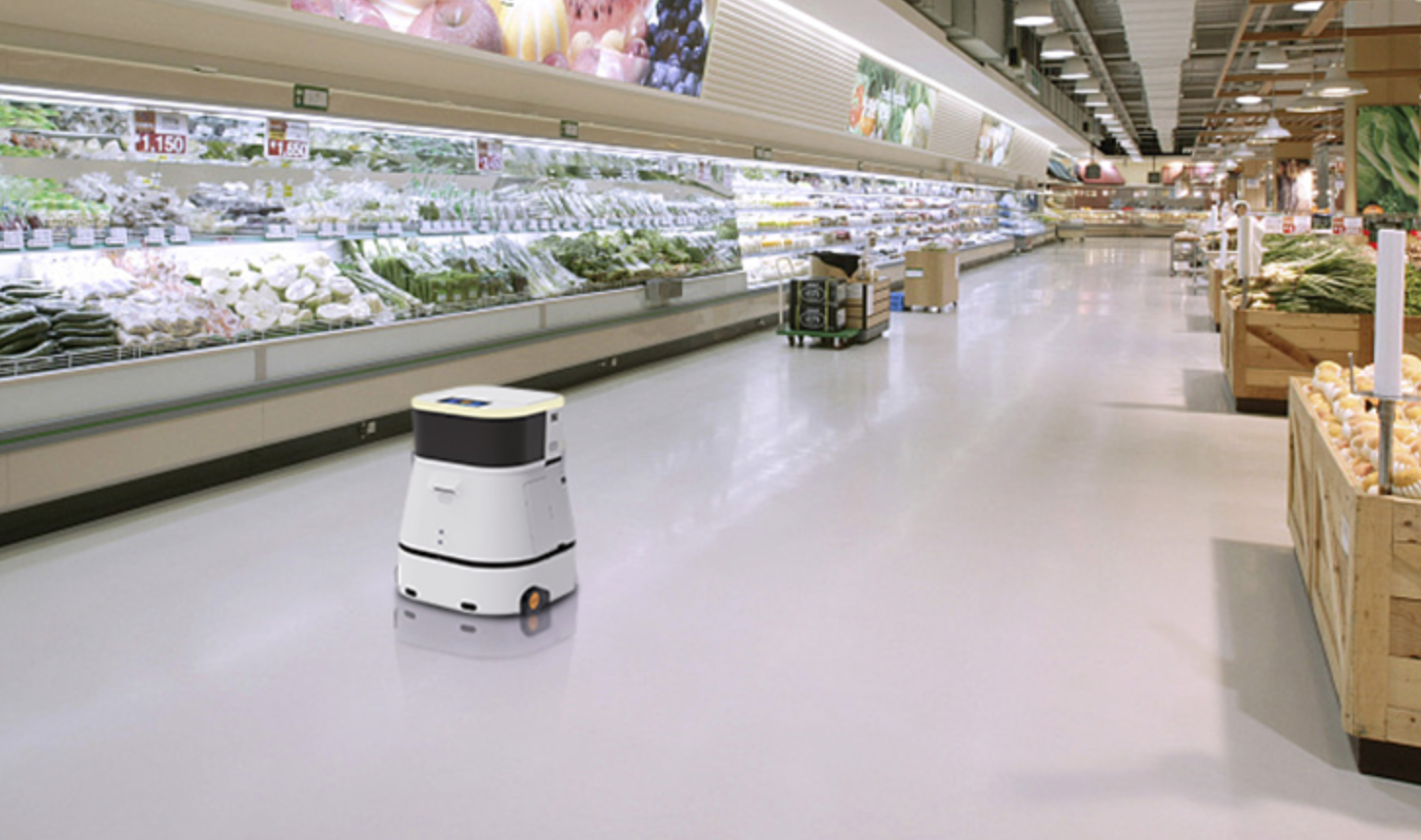 autonomous cleaning mopping robot with large dust box and water tank for hotel supermarket school shopping hall for big area