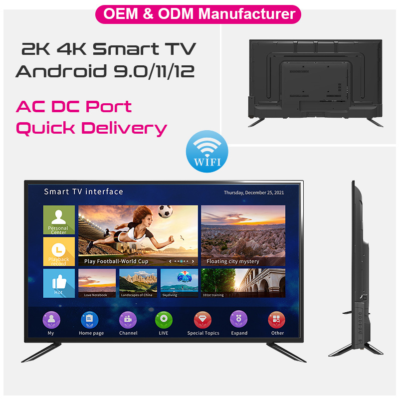 2023 New Design Flat Screen Lcd Led TV Televisores 32 43 50 65 75 85 100 inch Smart TV 4K UHD Oled Android Wifi