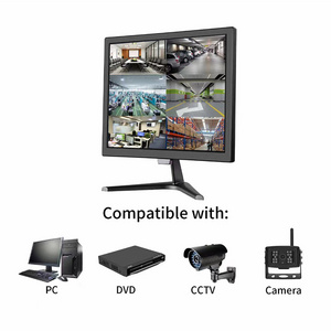 15" 17" 19" Tft Lcd Monitor With Bnc FHD Input 17 Inch Cctv Monitor For School Bus CCTV System