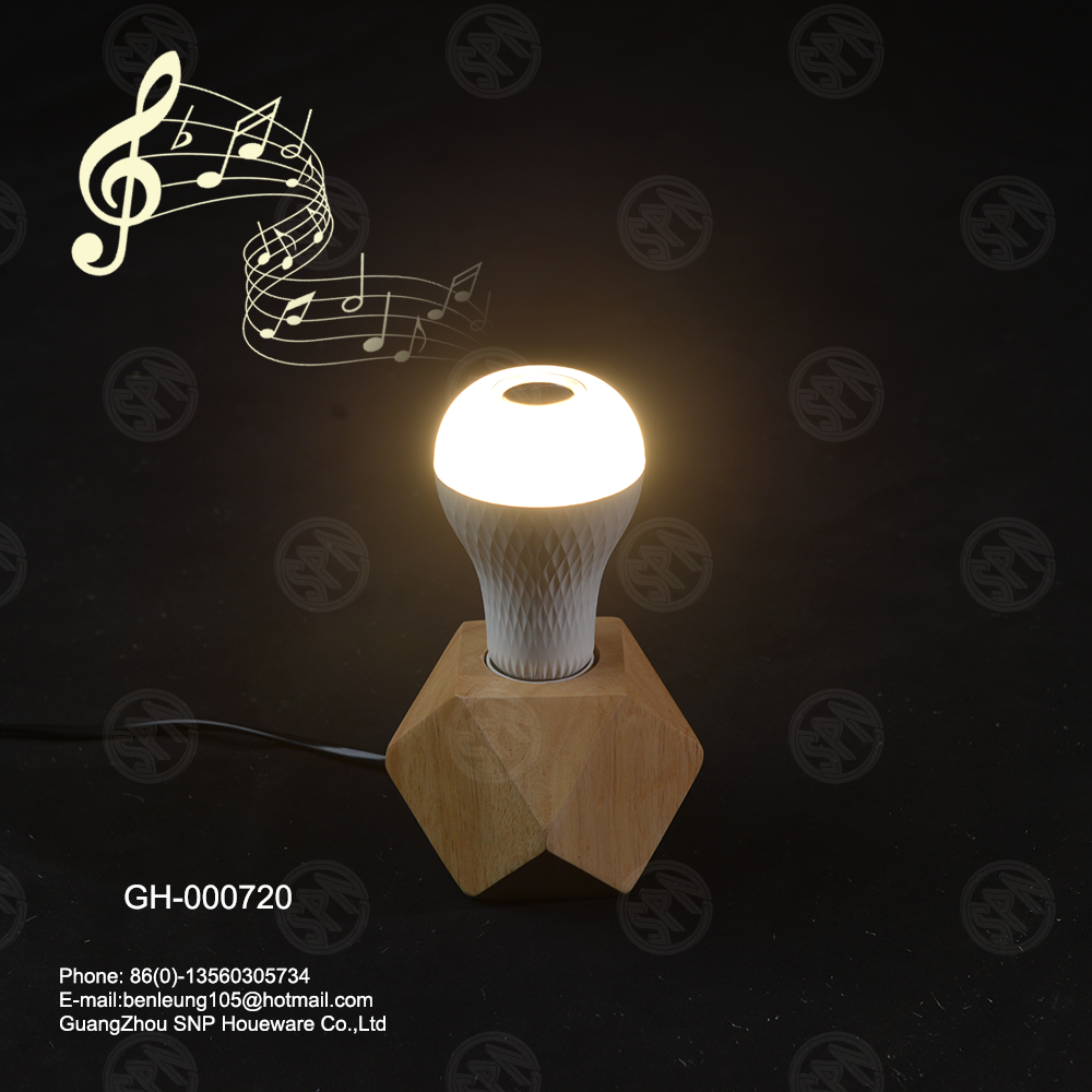 factory new design indoor smart remote control warm white bedroom room LED bulb with bt speaker