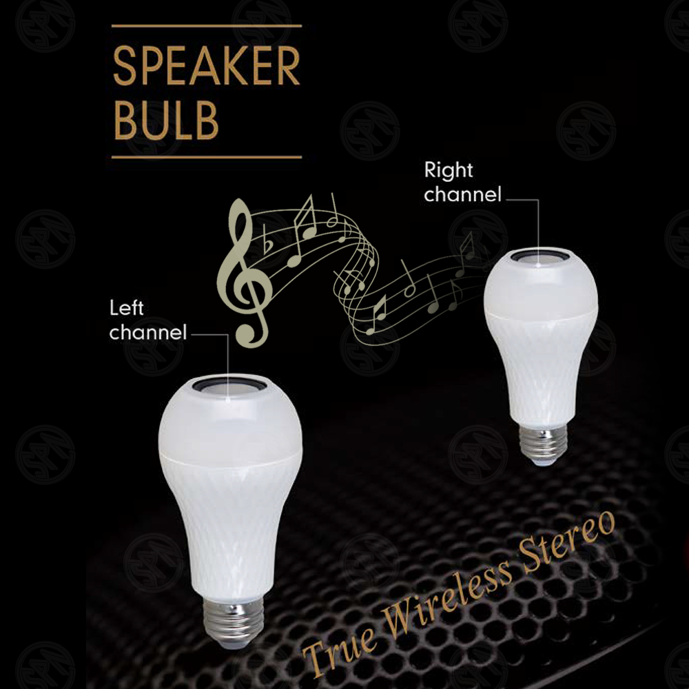 factory new design indoor smart remote control warm white bedroom room LED bulb with bt speaker