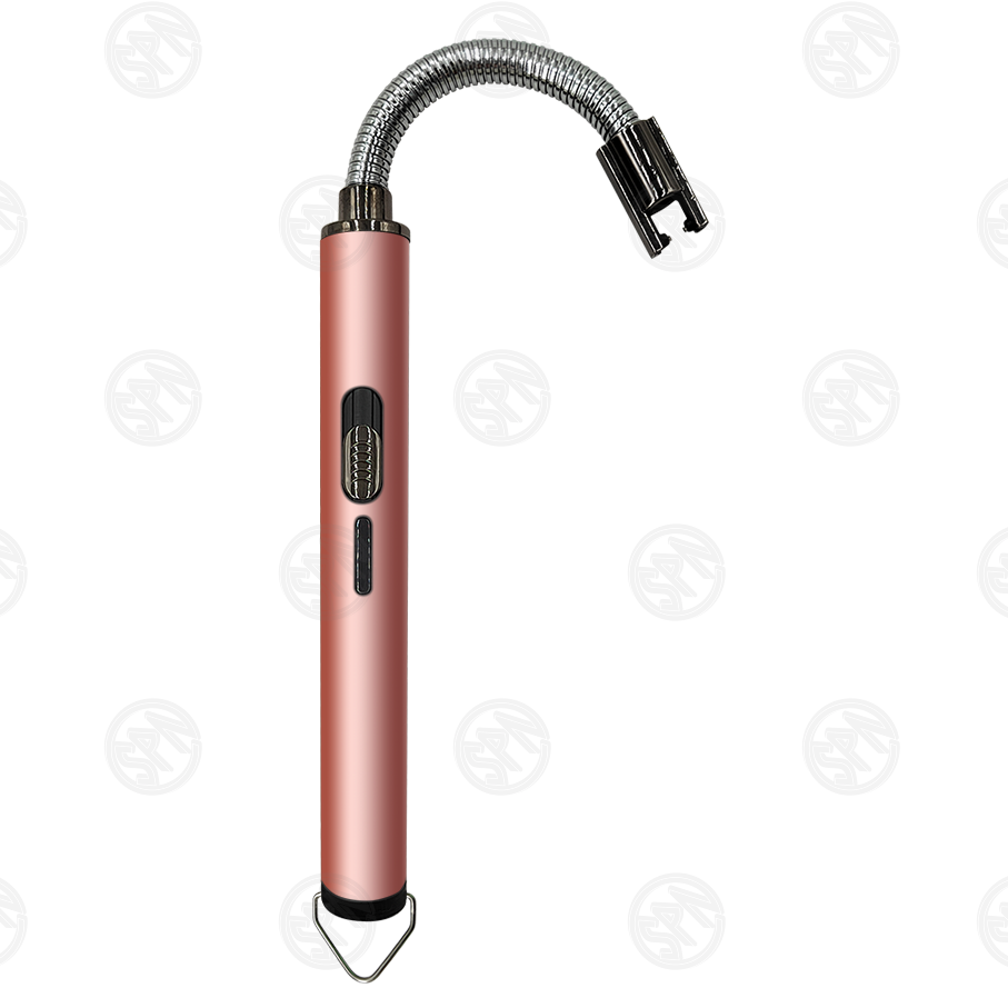 Long 360 Degrees Rotation Hose Windproof metal USB Arc flame BBQ lighter