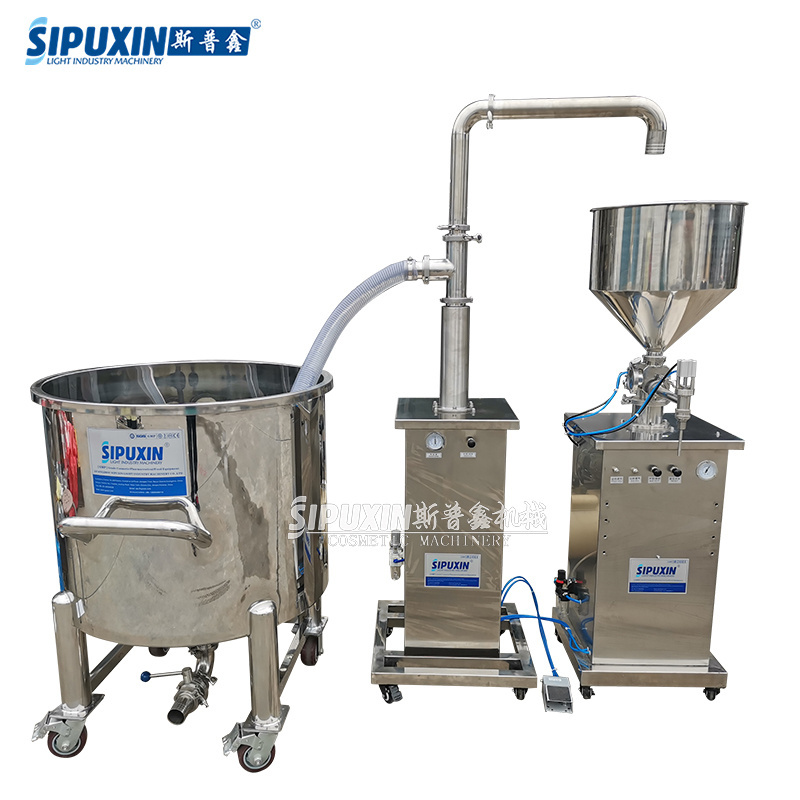 New Cosmetics Filler Oil Filling Machinery Automatic Vertical Filling Machine With Feeding Pump