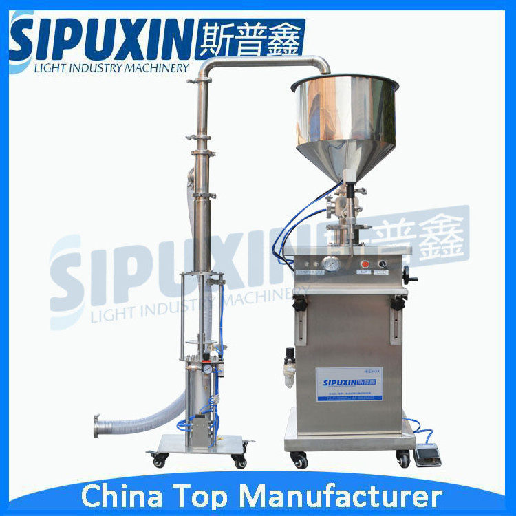 Semi automatic horizontal pneumatic piston shampoo honey lotion filling machine