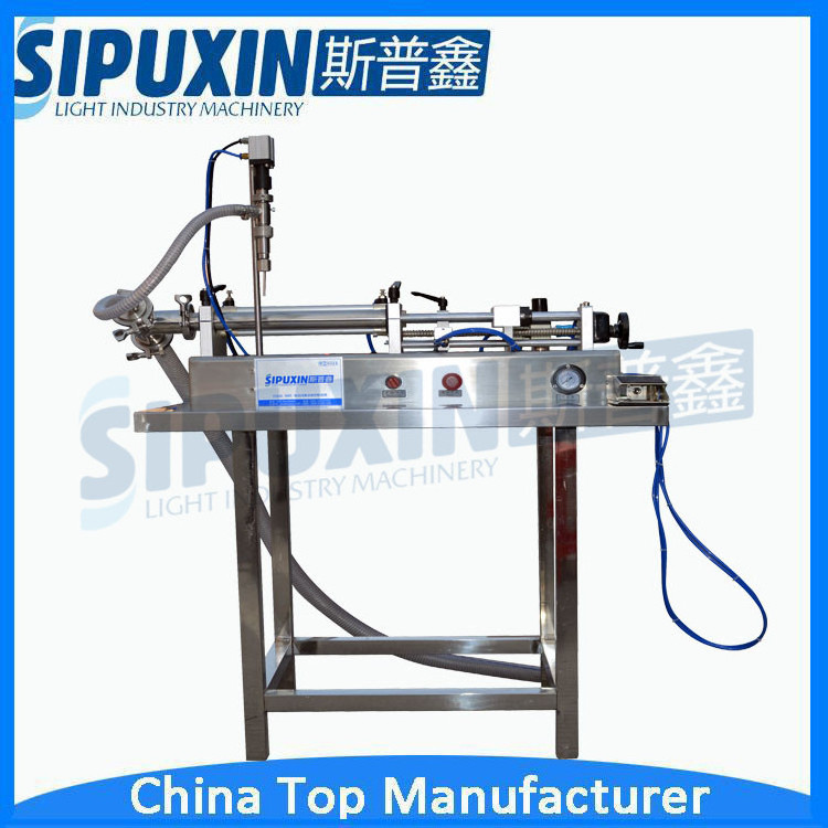 Semi automatic horizontal pneumatic piston shampoo honey lotion filling machine