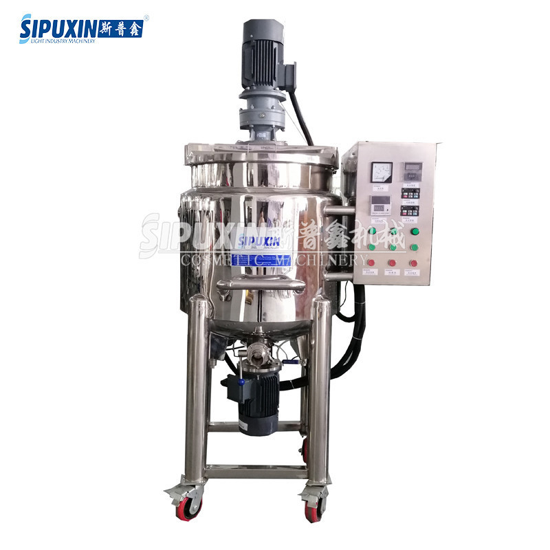 Stainless Steel Mixing Tanks Lotion Mixer Liquid Soap Shampoo Making Machine