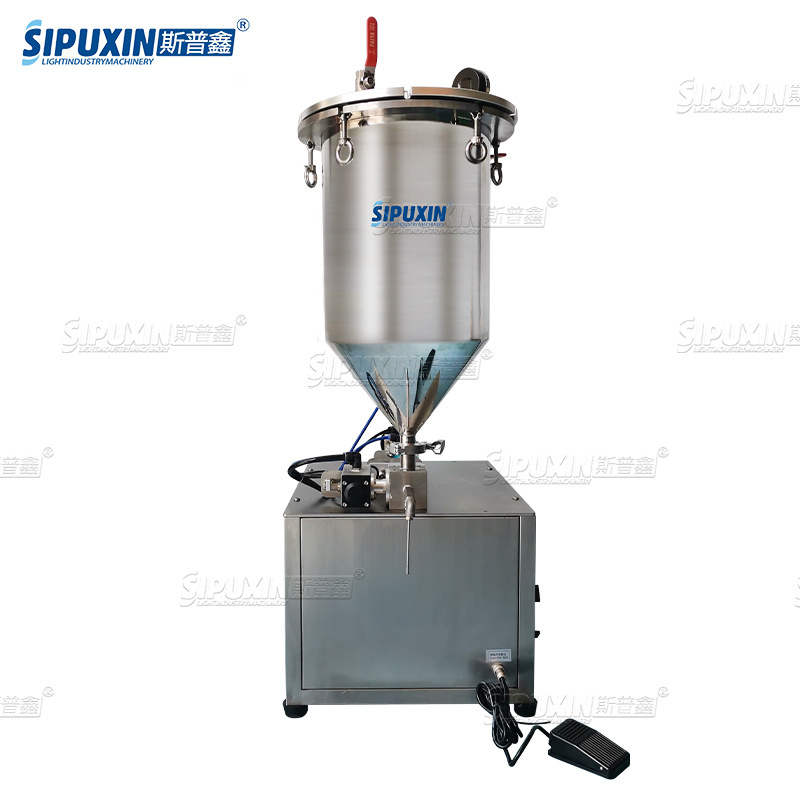 Semi automatic nail polish mascara cream pressure filling machine