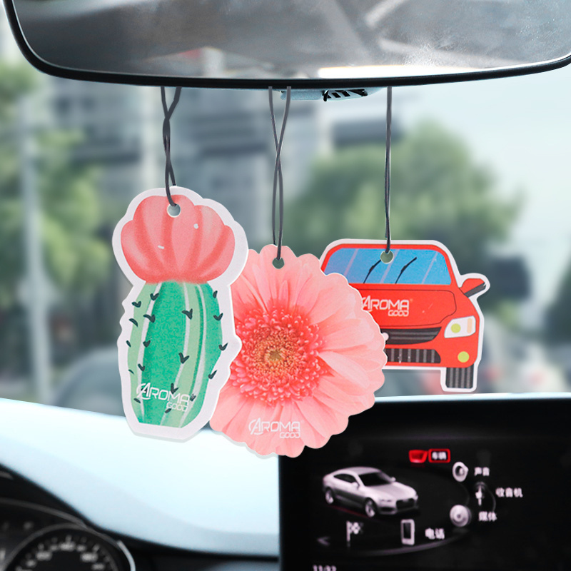 Promotional Fragrance Scented Paper Cards Customized Non-toxic Eco-friendly Perfume Car Hanging Air Freshener