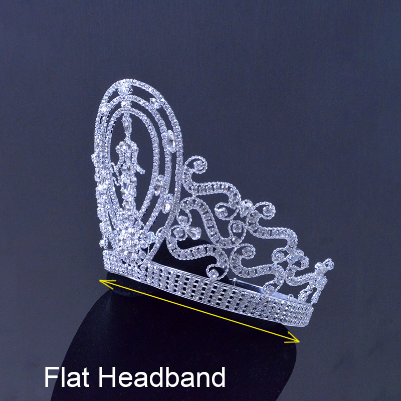 Mo134 Lager Adjustable Miss Universe Classic Princess Hair Jewelry Accessories For pageant event Miss Universe Crown