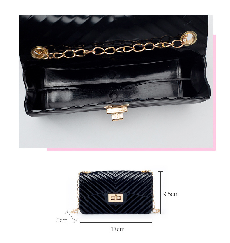 Cheap Luxury sac femme Minimalism Square Shoulder Bags Wholesale Chain Crossbody Bag for Women Pink Jelly Purses and Handbags