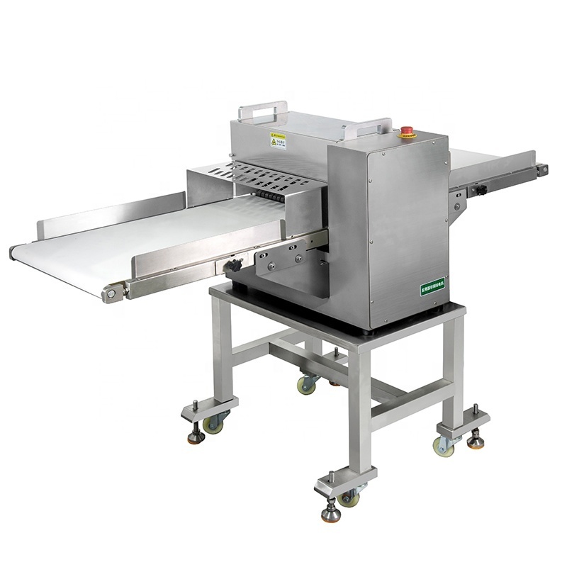 Electric commercial slice square raw fresh pork fish chicken meat stripe strip cutting machine price