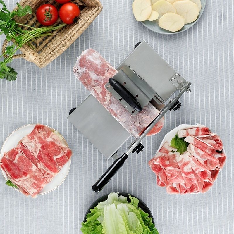 Commercial portable home hotel hand manual slice frozen meat cutting machine hotpot meat slicer