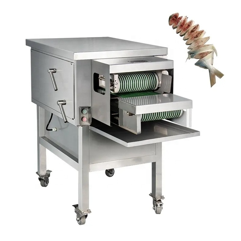 Automatic electric electronic fresh fish cutting processing cutter machine equipment price