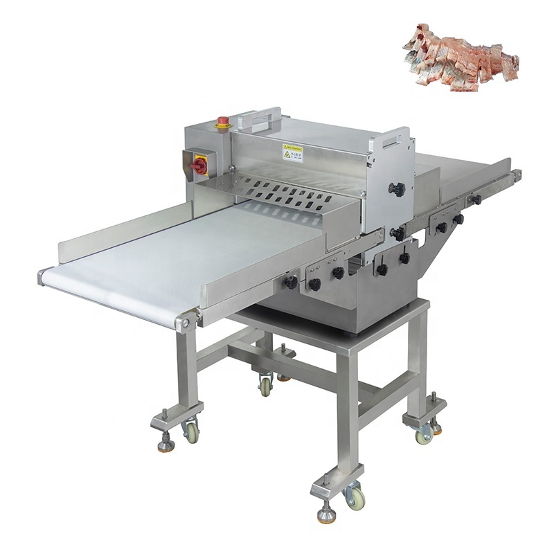 Electric commercial slice square raw fresh pork fish chicken meat stripe strip cutting machine price