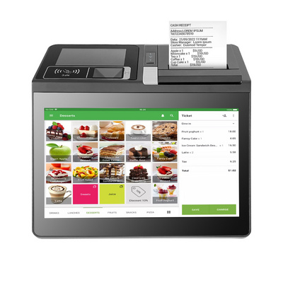 11.6 Inch Desktop Android 11 Windows 10 Mini Cash Register System Pos Tablet NFC Supermarket Atm Machine All In One Pos Terminal