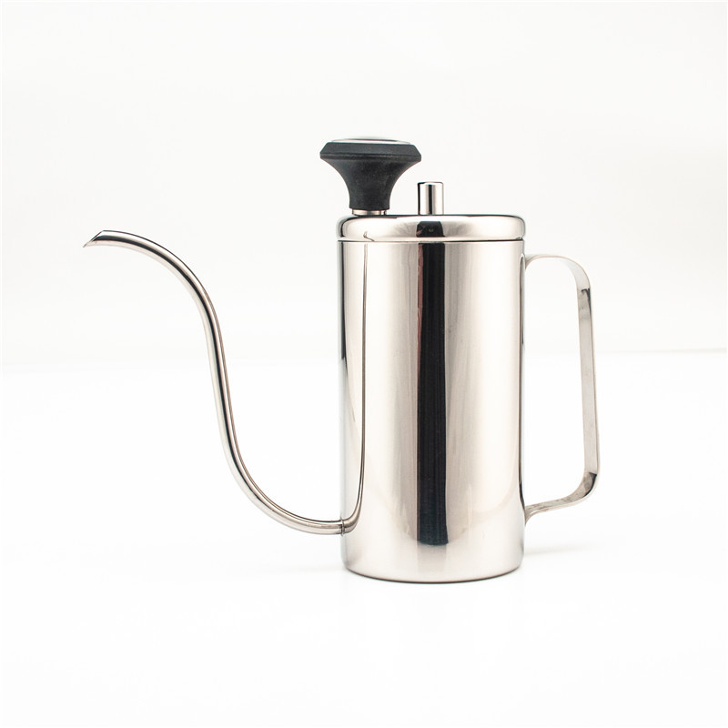 2021 New Product Stainless Steel Drip Kettle with Thermometer Tea Pot Barista Pour Over Coffee pot