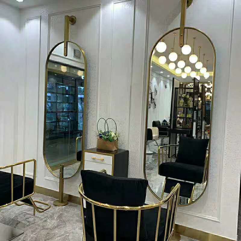 Salon equipment and furniture makeup station styling barber hair salon mirror with lights