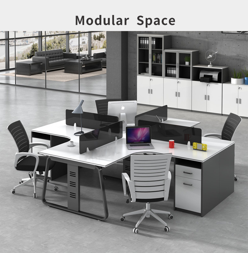 Modular Office Furniture Desk 4/6/8 Person Workstation Office Furniture Manufacturer