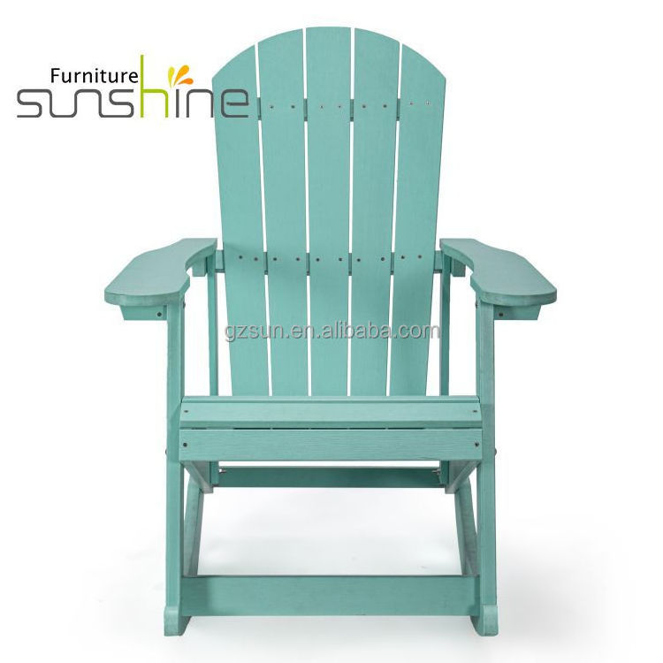 Modern Adirondack Chair Rocking Plastic Wood Garden Chair Recycled For Outdoor