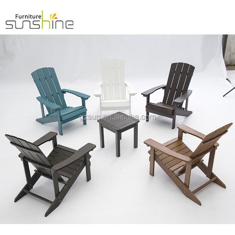 Outdoor Furniture Adirondack Of Mountain Plastic Wood Folding Chair Factory Directly Guangzhou