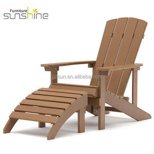 Hot Selling Outdoor Chair Adirondack Chairs Furniture Waterproof Garden Beach Sun Lounger Folding Wood Adirondack Chair