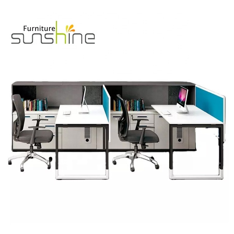 Modern Modular Office Workstation Partitions 2/4/6 Seater Office Furniture Office Desks and Workstations