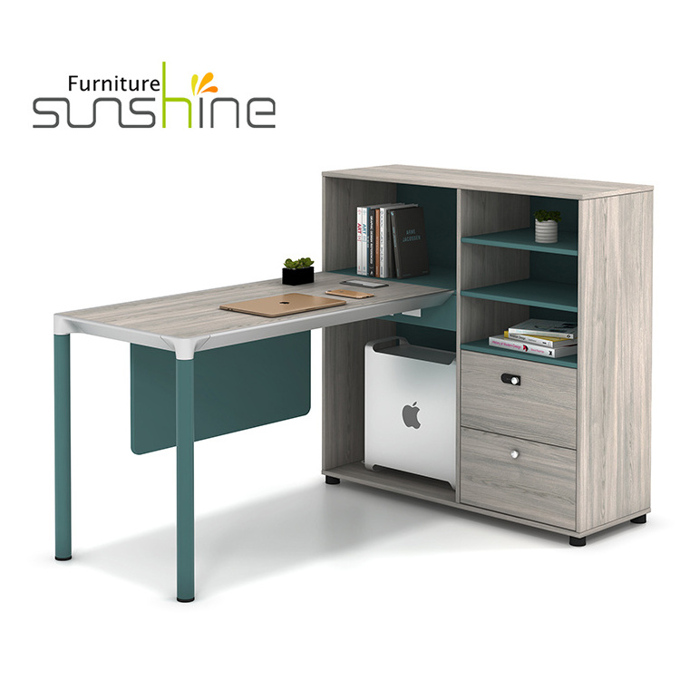 Modern Office Desk Workstation Call Centre Cubicle Aluminum Frame Modular 4 Seater Workstation For Open Area