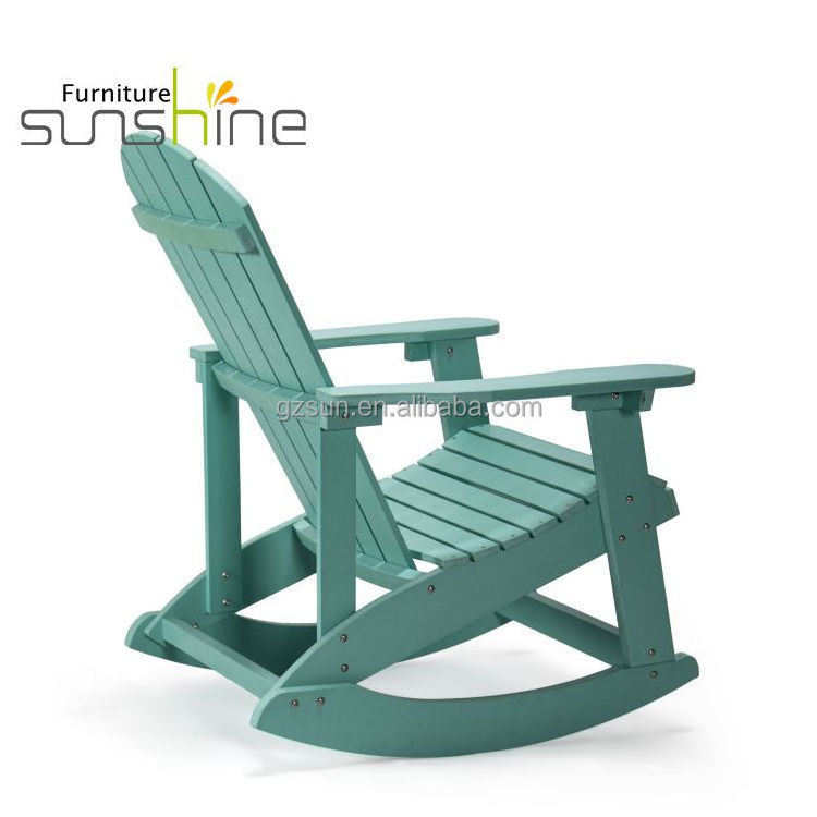 Modern Adirondack Chair Rocking Plastic Wood Garden Chair Recycled For Outdoor