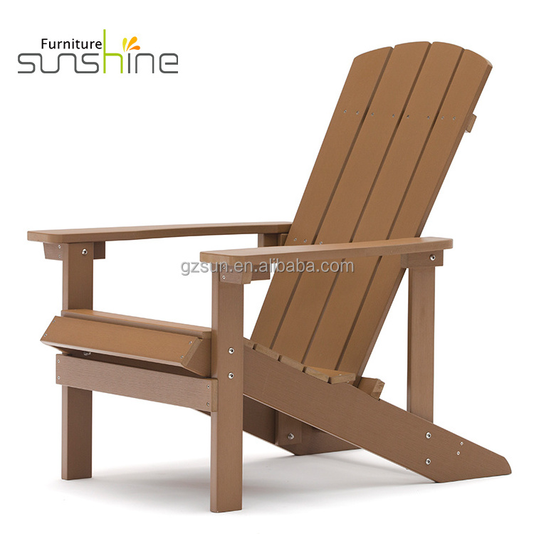 Hot Selling Outdoor Chair Adirondack Chairs Furniture Waterproof Garden Beach Sun Lounger Folding Wood Adirondack Chair