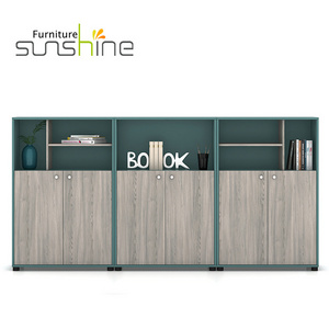 Home Office Meeting Room Furniture Low Filing Cabinet File Credenza with Cupboard